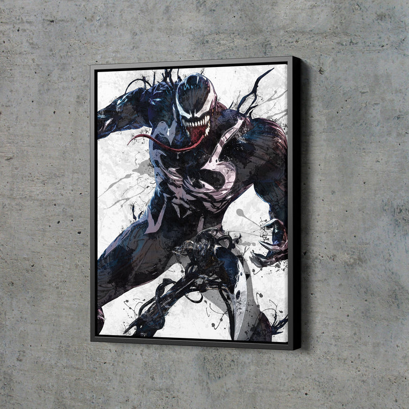 Venom Poster Marvel Superhero Comics Painting Hand Made Posters Canvas Print Kids Wall Art Man Cave Gift Home Decor