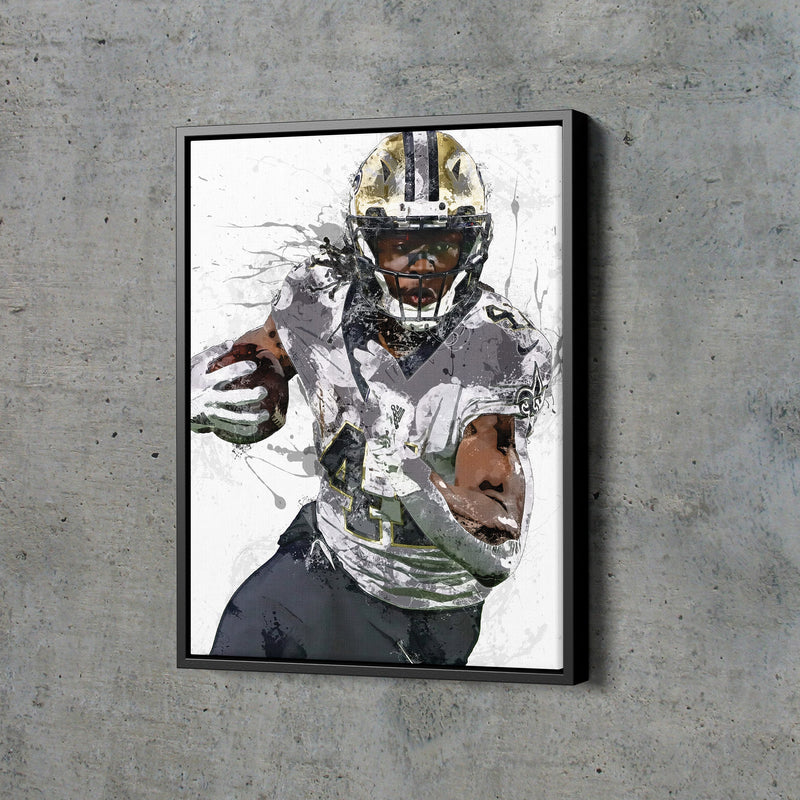 Alvin Kamara Poster New Orleans Saints Football Painting Hand Made Posters Canvas Print Kids Wall Art Home Man Cave Gift Decor