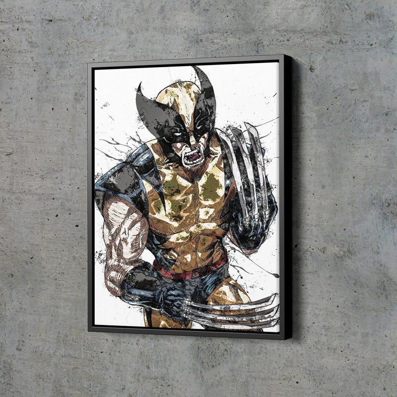 Wolverine Poster DC Superhero Comics Painting Hand Made Posters Canvas Print Kids Wall Art Man Cave Gift Home Decor