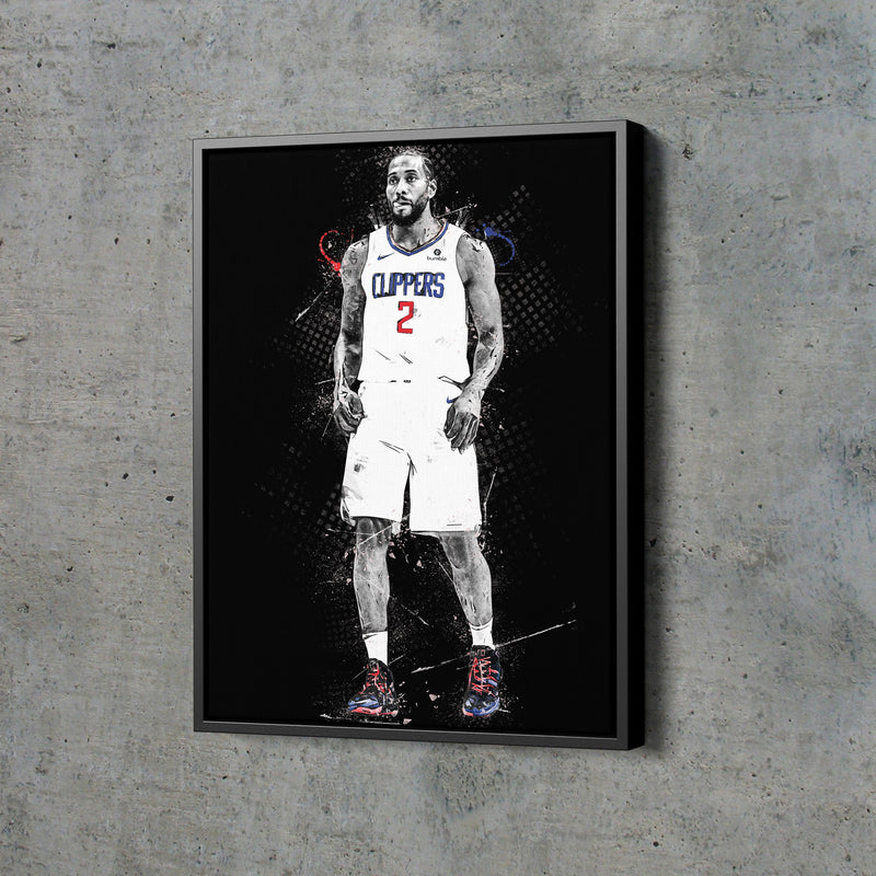 Kawhi Leonard Poster Los Angeles Clippers Basketball Painting Hand Made Posters Canvas Print Kids Wall Art Man Cave Gift Home Decor