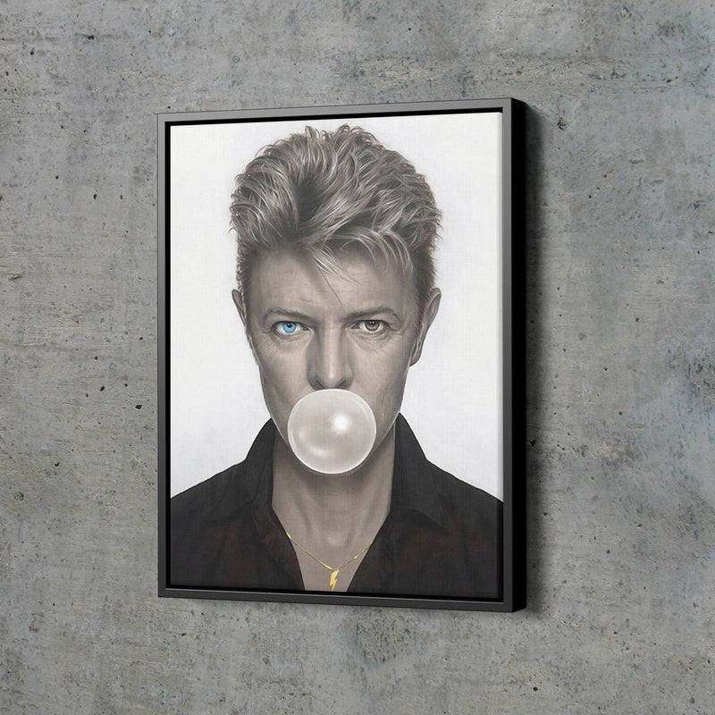 David Bowie Gum Poster Singer Hand Made Posters Framed Canvas Print Wall Art Home Decor