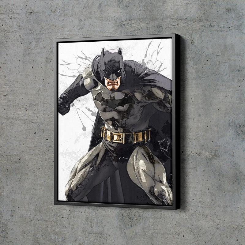 Batman Poster DC Superhero Comics Painting Hand Made Posters Canvas Print Kids Wall Art Man Cave Gift Home Decor