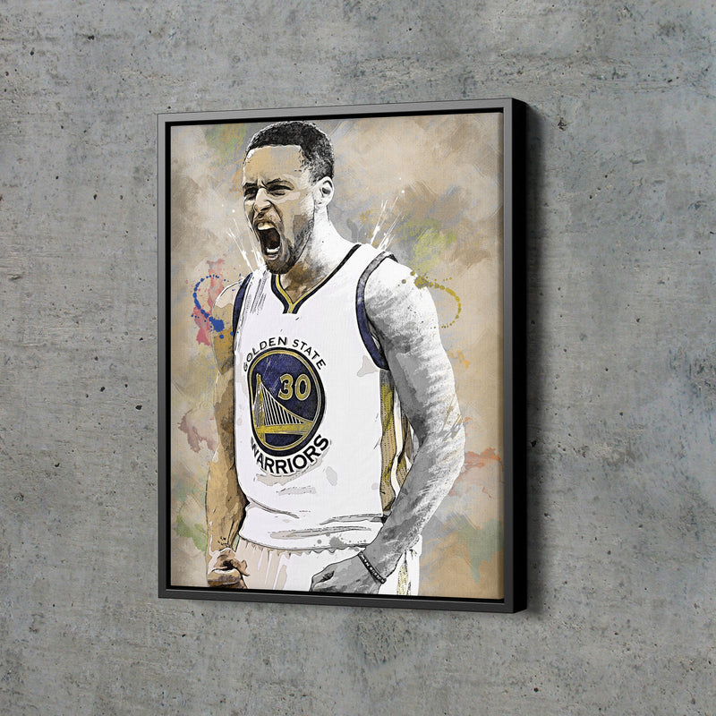 Stephen Curry Poster Golden State Warriors Basketball Hand Made Posters Canvas Print Kids Wall Art Man Cave Gift Home Decor