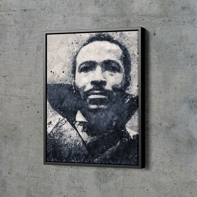 Marvin Gaye Poster Singer Geometrical Art Hand Made Posters Canvas Print Wall Art Home Decor