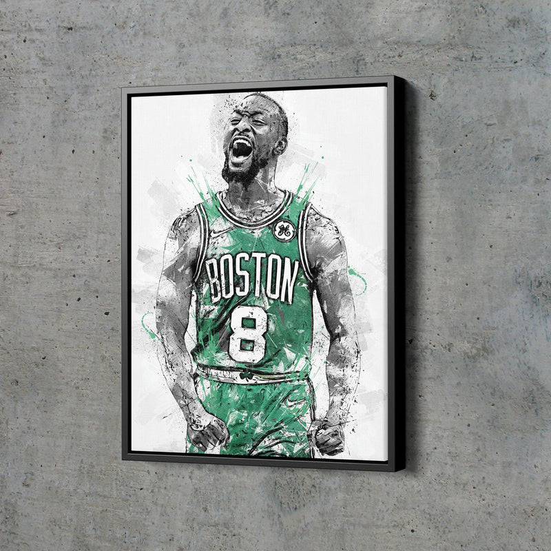 Kemba Walker Poster Boston Celtics Basketball Hand Made Posters Canvas Print Wall Art Home Decor