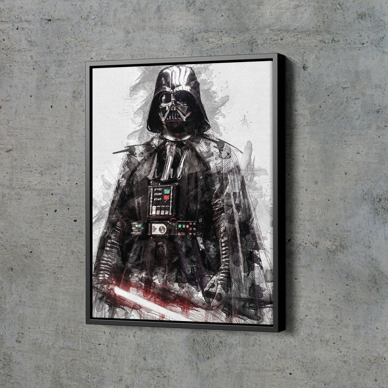 Darth Vader Poster Star Wars Movie Painting Hand Made Posters Canvas Print Kids Wall Art Man Cave Gift Home Decor