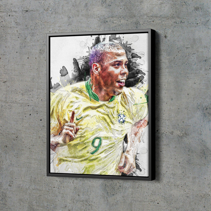 Ronaldo Poster Real Madrid Soccer Painting Hand Made Posters Canvas Print Kids Wall Art Man Cave Gift Home Decor