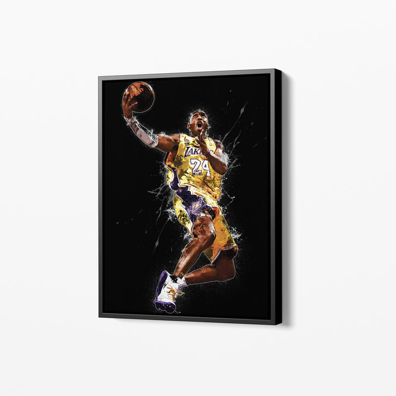 Kobe Bryant Dunk Poster Los Angeles Lakers Basketball Painting Hand Made Posters Canvas Print Kids Wall Art Man Cave Gift Home Decor