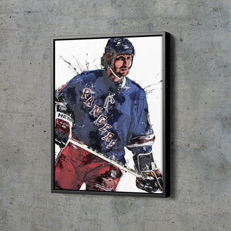 Wayne Gretzky Poster New York Rangers Hockey Hand Made Posters Canvas Print Wall Art Home Decor