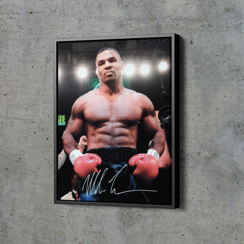 Mike Tyson Autographed Poster Boxing Hand Made Posters Canvas Print Wall Art Home Decor