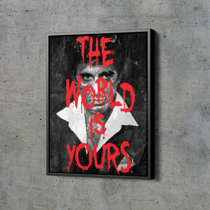 Scarface Tony Montana Poster Movie Hand Made Posters Canvas Print Wall Art Home Decor