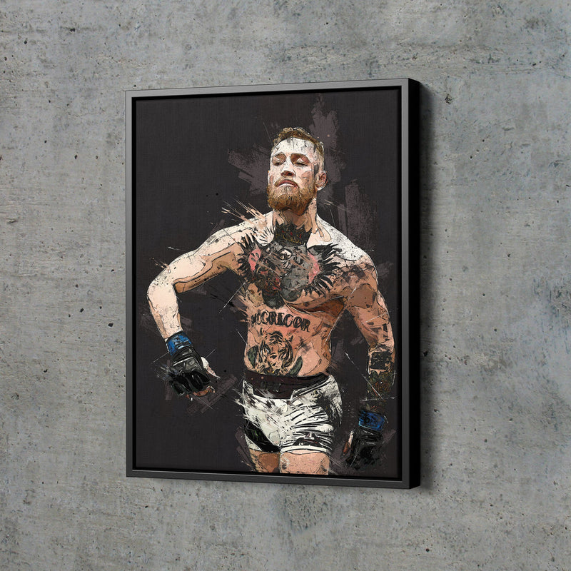 Conor  McGregor Poster Mixed Martial Art Hand Made Posters Canvas Print Wall Art Home Decor