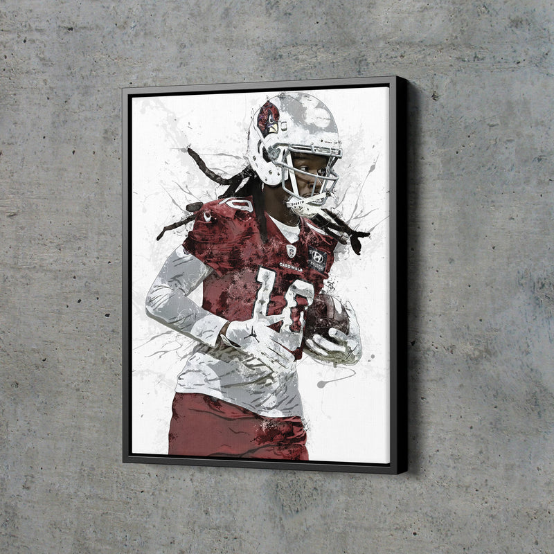 DeAndre Hopkins Poster Arizona Cardinals Football Made Posters Canvas Print Wall Art Man Cave Gift Home Kids Decor