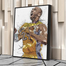 Kobe Bryant Canvas Art – Lakers Basketball Wall Decor