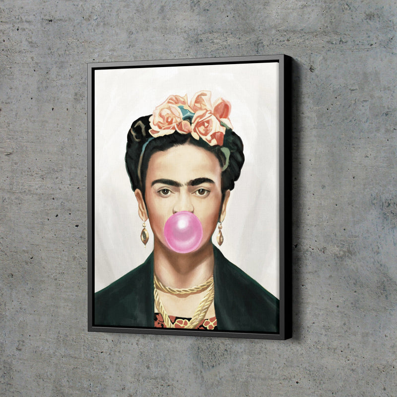 Frida Kahlo Gum Poster Painter Hand Made Posters Canvas Print Wall Art Home Decor