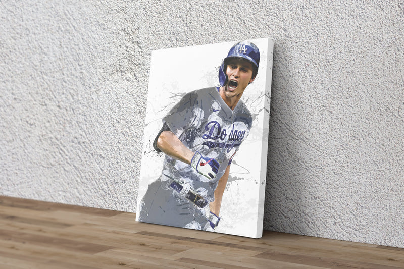 Corey Seager Poster Los Angeles Dodgers Baseball Painting Hand Made Posters Canvas Print Wall Art Man Cave Gift Home Kids Decor