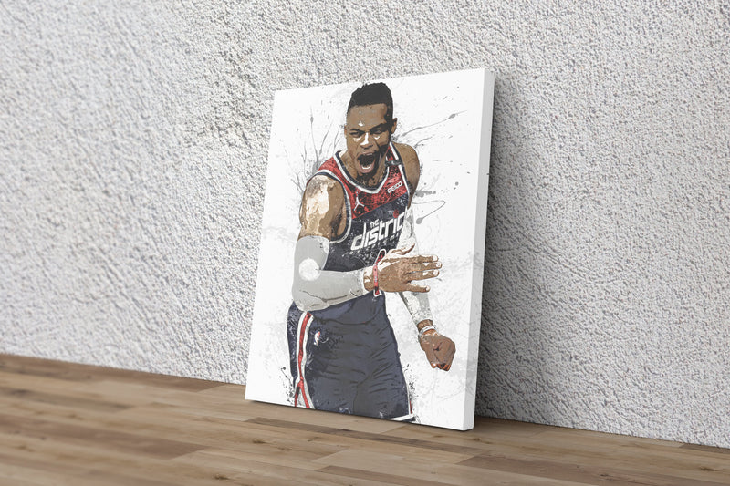 Russell Westbrook Poster Washington Wizards Basketball Painting Hand Made Posters Canvas Print Kids Wall Art Man Cave Gift Home Decor