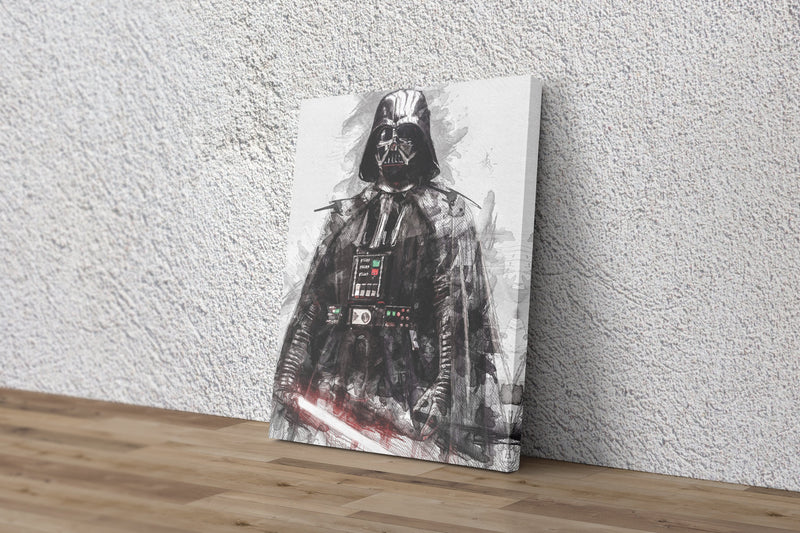 Darth Vader Poster Star Wars Movie Painting Hand Made Posters Canvas Print Kids Wall Art Man Cave Gift Home Decor