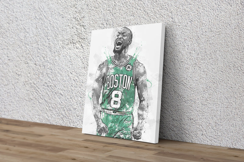 Kemba Walker Poster Boston Celtics Basketball Hand Made Posters Canvas Print Wall Art Home Decor