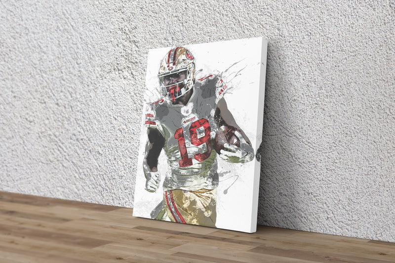 Deebo Samuel Poster San Francisco 49ers Football Hand Made Posters Canvas Print Kids Wall Art Man Cave Gift Home Decor