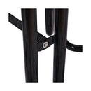Large 46-Inch Heavy-Duty Round Outdoor Steel Picnic Table With Umbrella Hole (SAK96428)