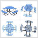 46" Round Picnic Table With Umbrella Hole by Chery Industrial