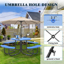 46" Round Picnic Table With Umbrella Hole by Chery Industrial