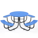 46" Round Picnic Table With Umbrella Hole by Chery Industrial