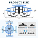 46" Round Picnic Table With Umbrella Hole by Chery Industrial