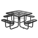 46" Square Picnic Table With Umbrella Hole