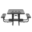 46" Square Picnic Table With Umbrella Hole
