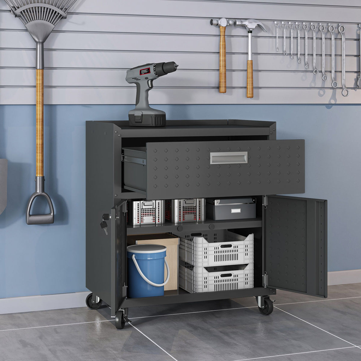 Fortress - Mobile Design Garage Cabinet, photo 11 of 28