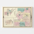 Vintage Map of Green Lake County, Wisconsin 1878