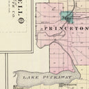 Vintage Map of Green Lake County, Wisconsin 1878
