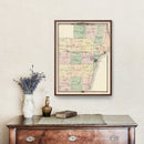 Vintage Map of Manitowoc County, Wisconsin 1878