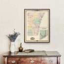 Vintage Map of Kewaunee County, Wisconsin 1878