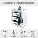 Mallika - Accent Table - Mirrored & Faux Crystals