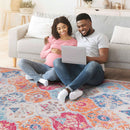 Maval - 8' X 10' Washable Area Rug - Cream by HouseOfZazla