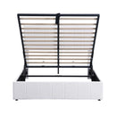 Elegant Upholstered Platform Bed With Hydraulic Storage System by HouseOfZazla