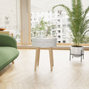 Nightstand With Storage Drawer, Bedside Table For Bedroom - White by HouseOfZazla