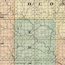Vintage Map of Oconto County, Wisconsin 1878
