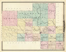 Vintage Map of Shawano County, Wisconsin 1878