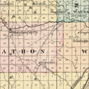Vintage Map of Marathon County, Wisconsin 1878