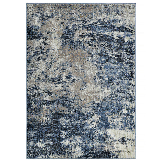 Sussex Home Novelty Collection Area Rug, Extra Soft and Comfy Carpet, Area Rugs for Living Room Rug, Indoor Rug, Blue&Anthracite