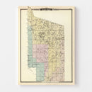 Vintage Map of Lincoln County, Wisconsin 1878