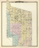 Vintage Map of Lincoln County, Wisconsin 1878