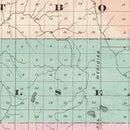 Vintage Map of Taylor County, Wisconsin 1878