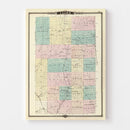 Vintage Map of Clark County, Wisconsin 1878