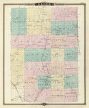 Vintage Map of Clark County, Wisconsin 1878