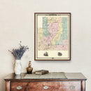 Vintage Map of Chippewa County, Wisconsin 1878